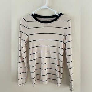 J.Crew long sleeve striped tee shirt medium